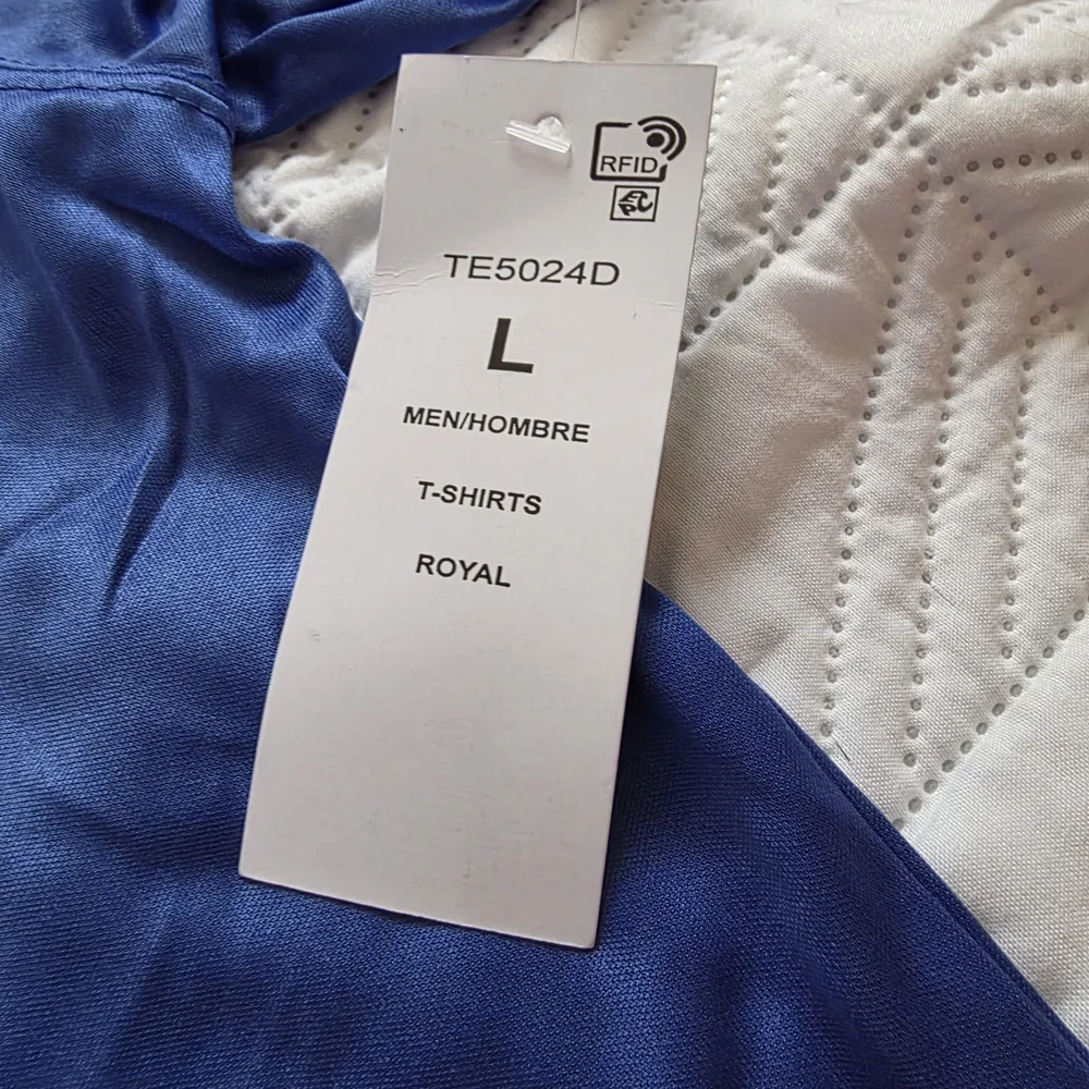 Adidas Men's Athletic Blue T-Shirt Size L NWT - Picture 5 of 5